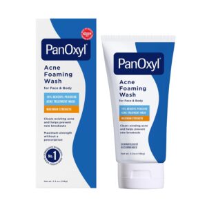 PanOxyl Acne Foaming Wash, For Face & Body