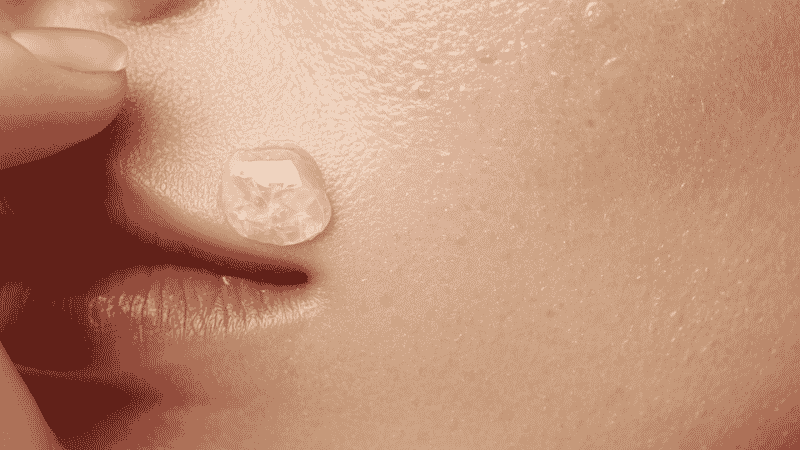Salicylic acid BHA treatment being applied to a blemish for targeted acne treatment