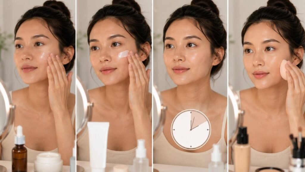 Correct way to apply foundation after vitamin C serum without pilling